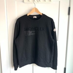 Moncler Black Crew Neck Sweater